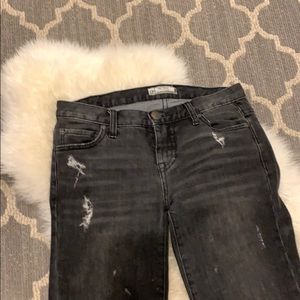 Free People distressed straight leg jeans, size 26